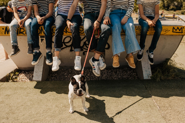 Séance famille à Lyon | toute la famille autour du chien !